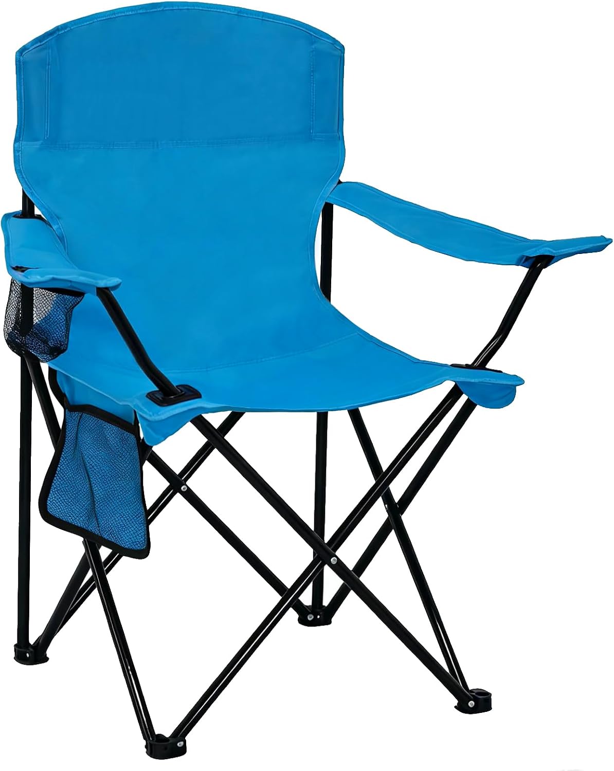 Camping Chair 2 Pack Portable Folding Chair, Supports 300lbs, Lightweight Stable Outdoor Chair for Camping Hiking Fishing Beach Travel Picnic, Compact Collapsible Camping Seat, Midnight Blue