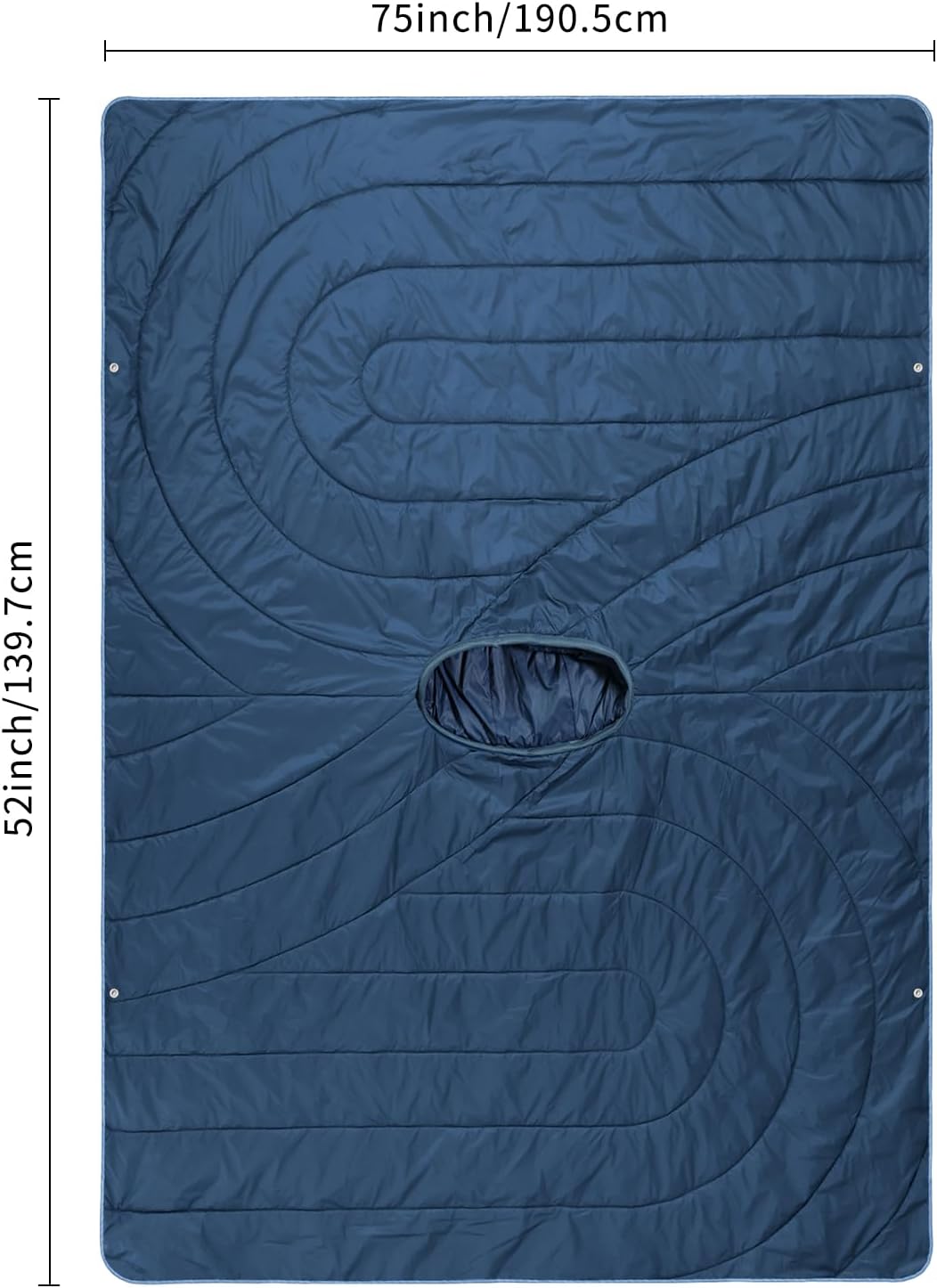 Poncho Blanket Outdoor Wearable Camping Blanket Hoodie Waterproof