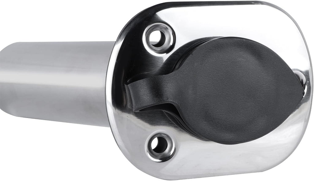 2PCS Flush Mounting Fishing Rod Holders with Rubber Cap, Liner and Gasket (Screws Included)