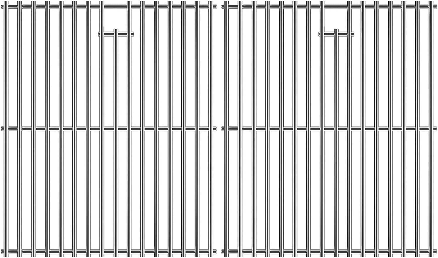 18.7" Cooking Grates for Weber Genesis GS4 Genesis II E-410, E-415, E-435, Genesis II LX E-440 Series Gas Grills, Heavy Duty Stainless Steel Grill Grates for Weber 66089 66097