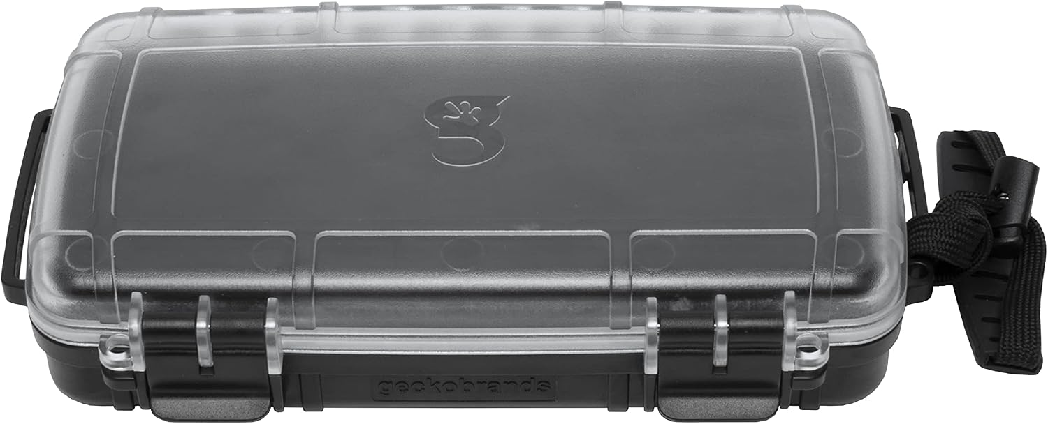 geckobrands Waterproof Dry Box with Silicone Liner – Durable, Dust-Proof, Crush-Proof Storage for Electronics and Gear