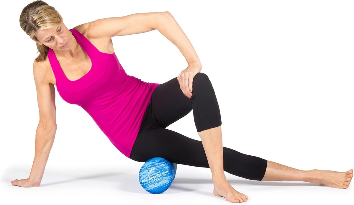 OPTP PRO-Roller Soft Density Foam Roller – Round, Short Blue, 18" x 6"