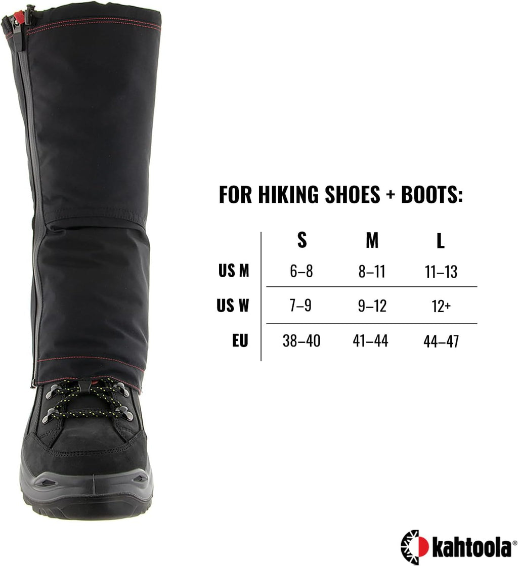 Kahtoola LEVAgaiter Tall GTX Waterproof Gore-TEX Off-Tail Hiking Gaiters