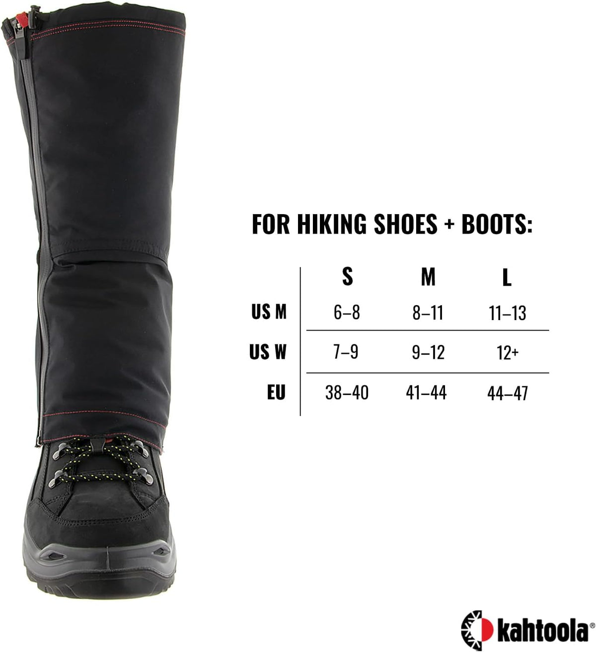 Kahtoola LEVAgaiter Tall GTX Waterproof Gore-TEX Off-Tail Hiking Gaiters