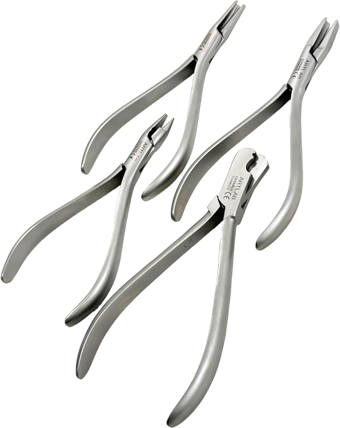 Metal Forming Kit of 4 Pliers | Wire Bending, for Forming Loops, Curves, Rings, Angles, and More. Hobby Wires, Jewelry Wire Bending Tools | Made of German Stainless Steel