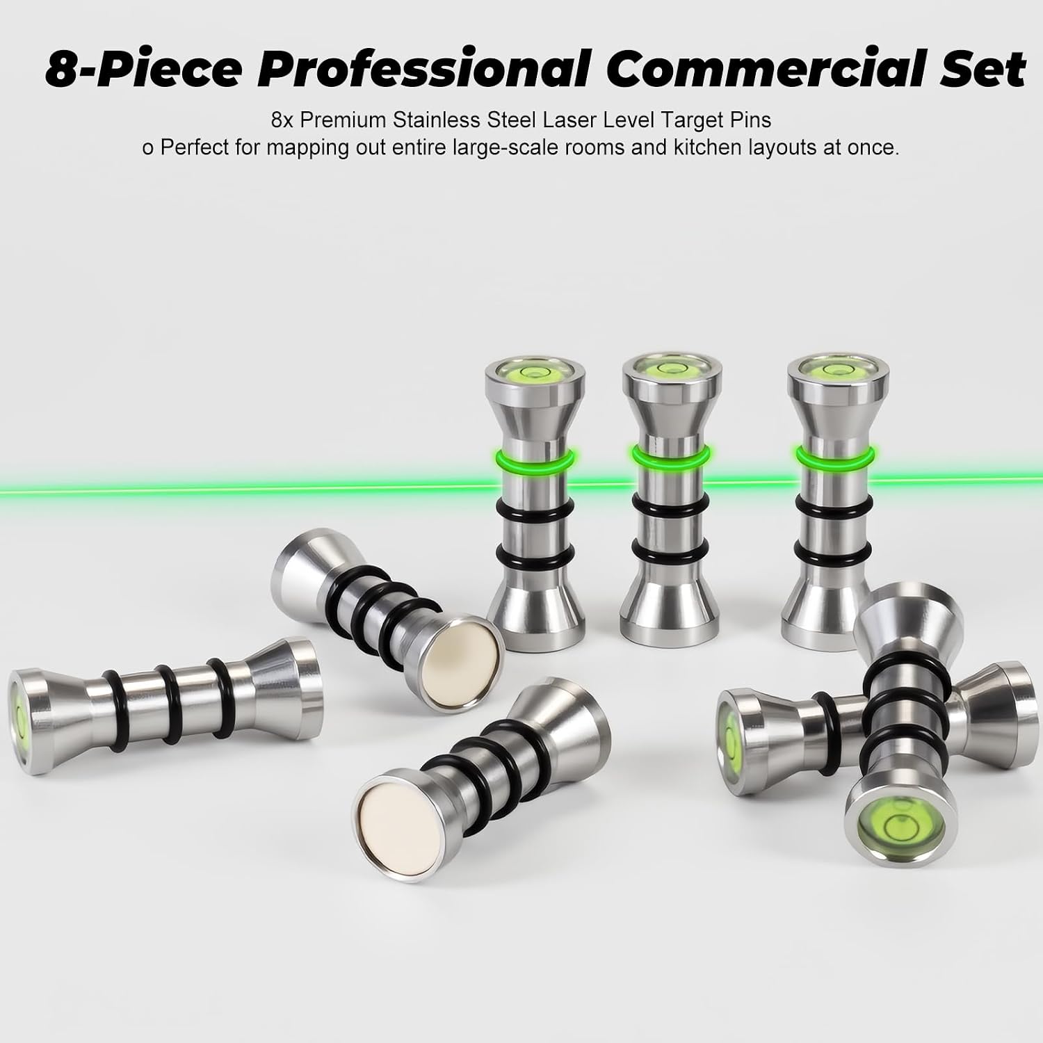 Laser Level Markers Pins, Magnetic Alignment Setup Blocks for Kitchen