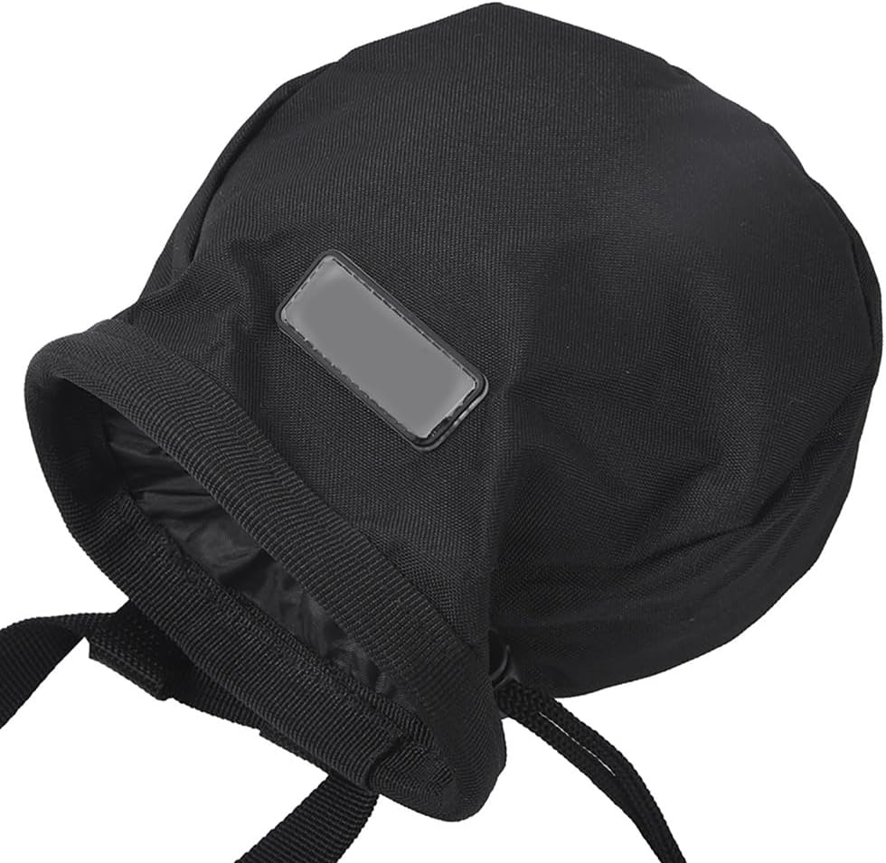 Chalk Bag with Adjustable Waist Belt – Durable Oxford Cloth Climbing Chalk Pouch for Rock Climbing, Gymnastics & Fitness Training (Black, 16x16x6cm)‌