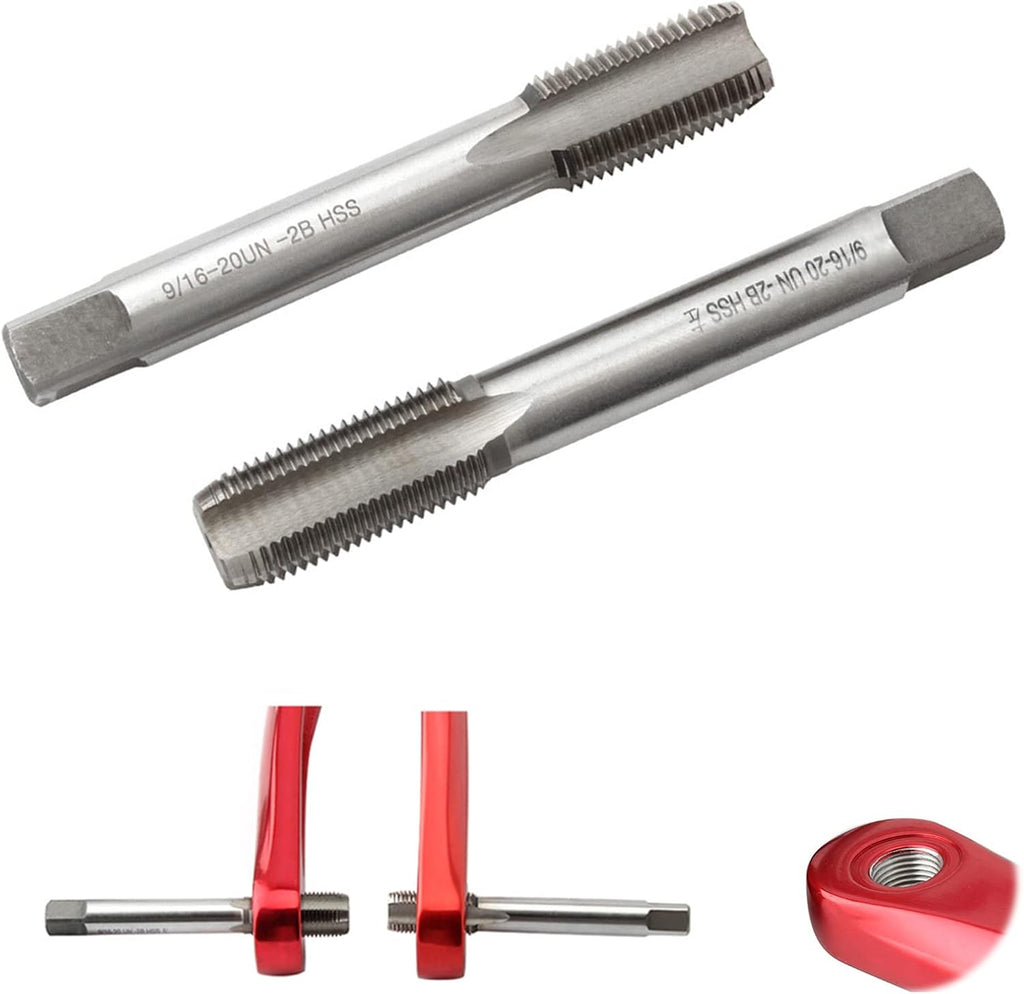 Denpetec HSS Durable Thread Tap Pedal Bicycle Right Left Hand Replacement Bike Crank Outdoor Repair Tool 1 Pair