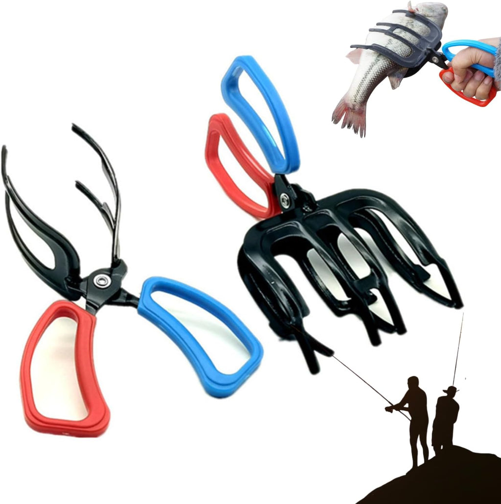 3 Claw Fish Gripper, Metal Fishing Pliers Gripper Catch Fish Control Clamp, Must Have Fishing Pliers Control Tool Fishing Accessories for Most Freshwater Fish Grip Tackle Holder