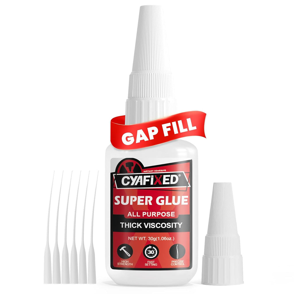Fast Super Glue 120g, Medium-Thin CA Glue for Wood Ceramic Plastic Glass