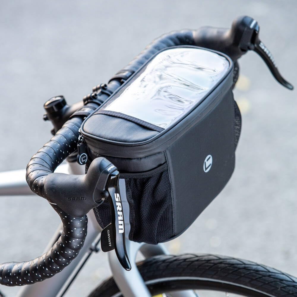WOTOW Bike Handlebar Insulated Bag, Front Phone Touchscreen Bicycle Cooler