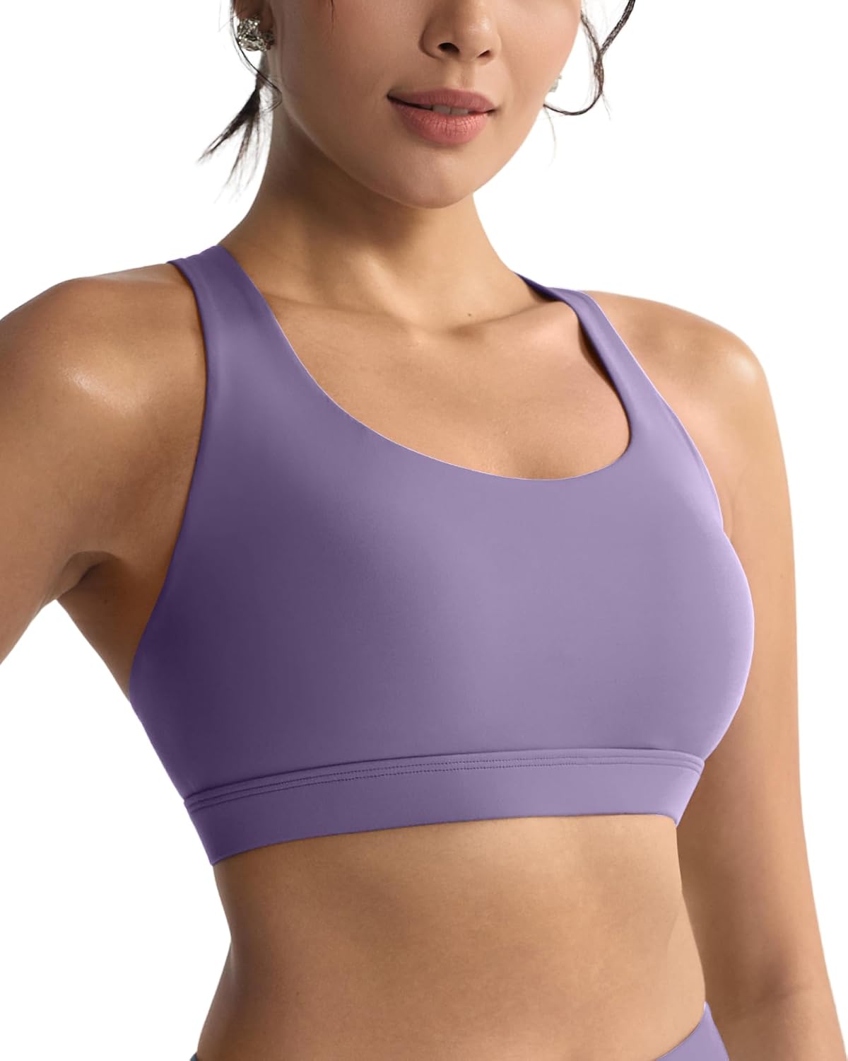 RUNNING GIRL Cross Back High Impact Sports Bras for Women
