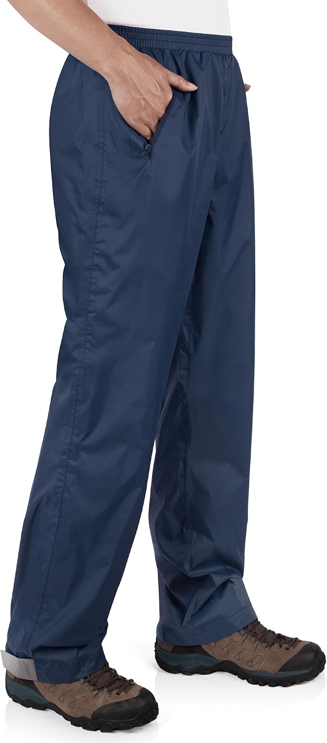 33,000ft Packable Rain Pants for Men Waterproof Lightweight Hiking Pants