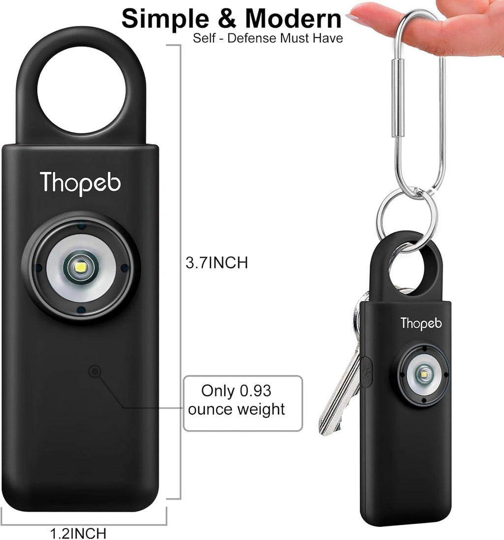 Thopeb Personal Safety Alarm for Women – Upgraded Rechargeable