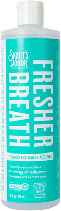 SKOUT'S HONOR Fresher Breath Water Additive for Dogs and Cats, 16 oz