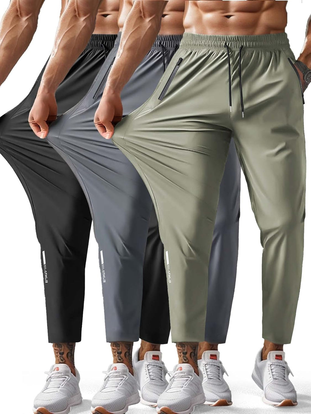 Hidkat Men's Hiking Pants Quick-Dry Lightweight Sweatpants