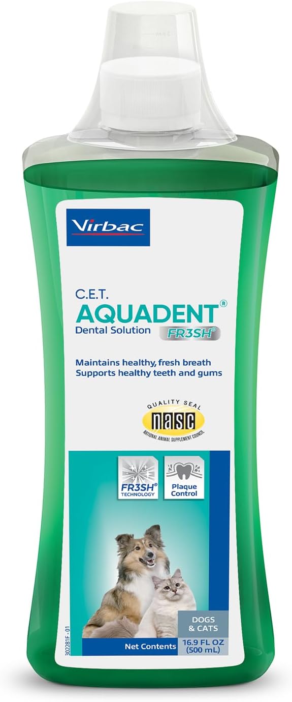 C.E.T. Aquadent Fr3sh Dental Solution for Dogs & Cats, 500 ml