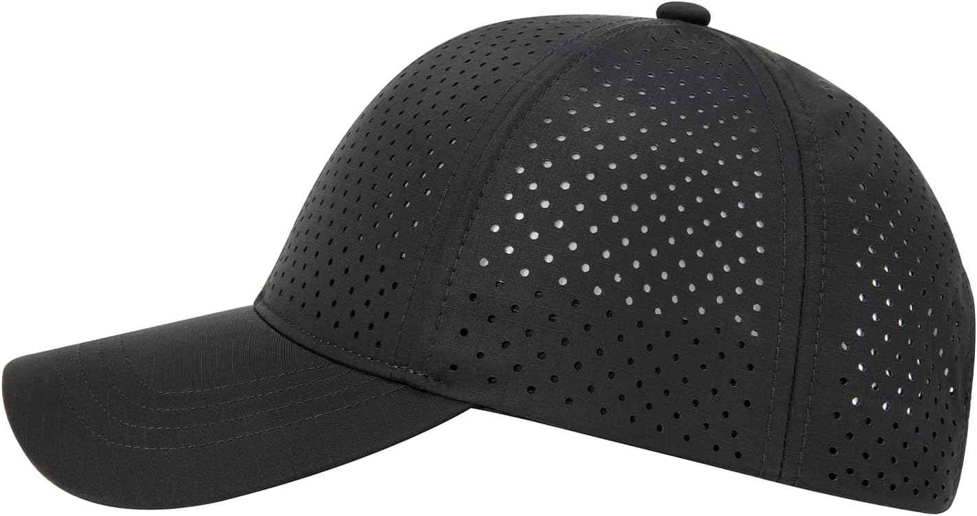 FEINION Men Laser Mesh Breathable Snapback Baseball Cap
