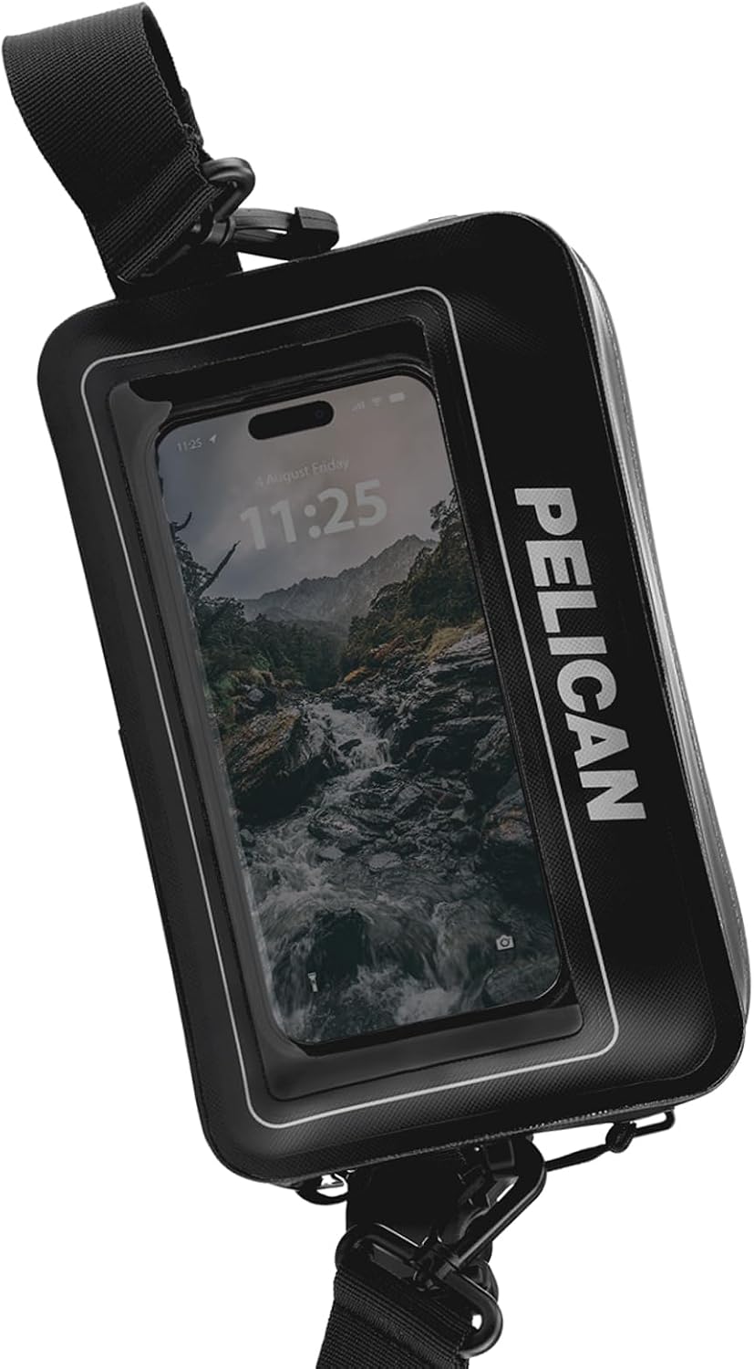 Pelican Marine Water-Resistant Sling Bag with Adjustable Strap (2L) - Black