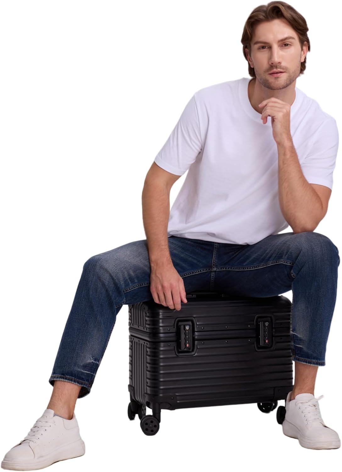 Full Aluminum Rolling Camera Bag 18" Carry on