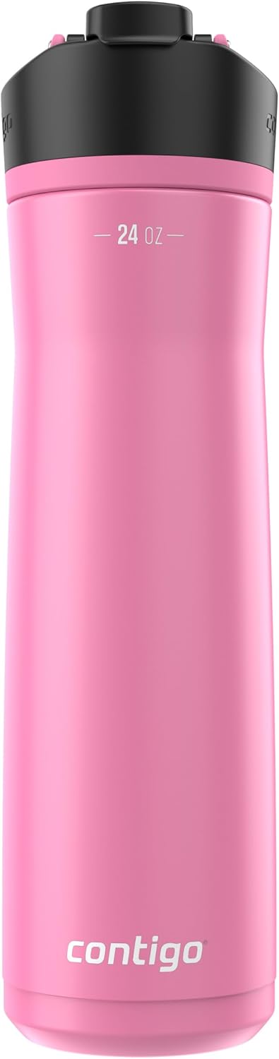 Contigo Cortland Chill 2.0 Stainless Steel Water Bottle with AUTOSEAL Lid 24 oz Juniper and Azalea 2-Pack