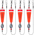 Popping Corks Floats for Saltwater Fishing Bobber, 4PCS Weighted Bobbers Inshore Fishing Popping Cork Float Rig Rattle Popper for Redfish Speckled Trout Sheepshead Flounder Fishing Tackle