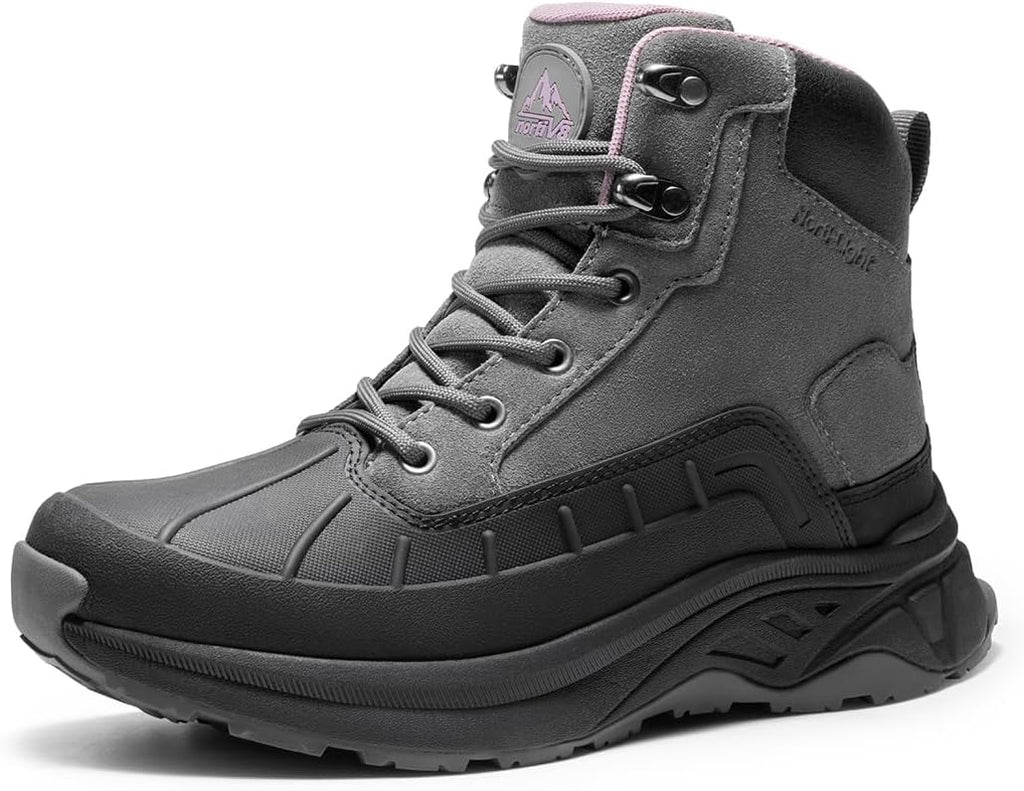NORTIV 8 Women's Waterproof Hiking Boots Outdoor Trekking Camping Trail Hiking Boots