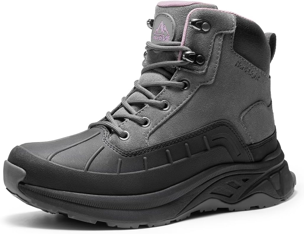 NORTIV 8 Women's Waterproof Hiking Boots Outdoor Trekking Camping Trail Hiking Boots