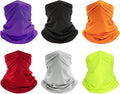 Neck Gaiter Face Mask: 6 Pack Cooling UV Sun Protection Bandana