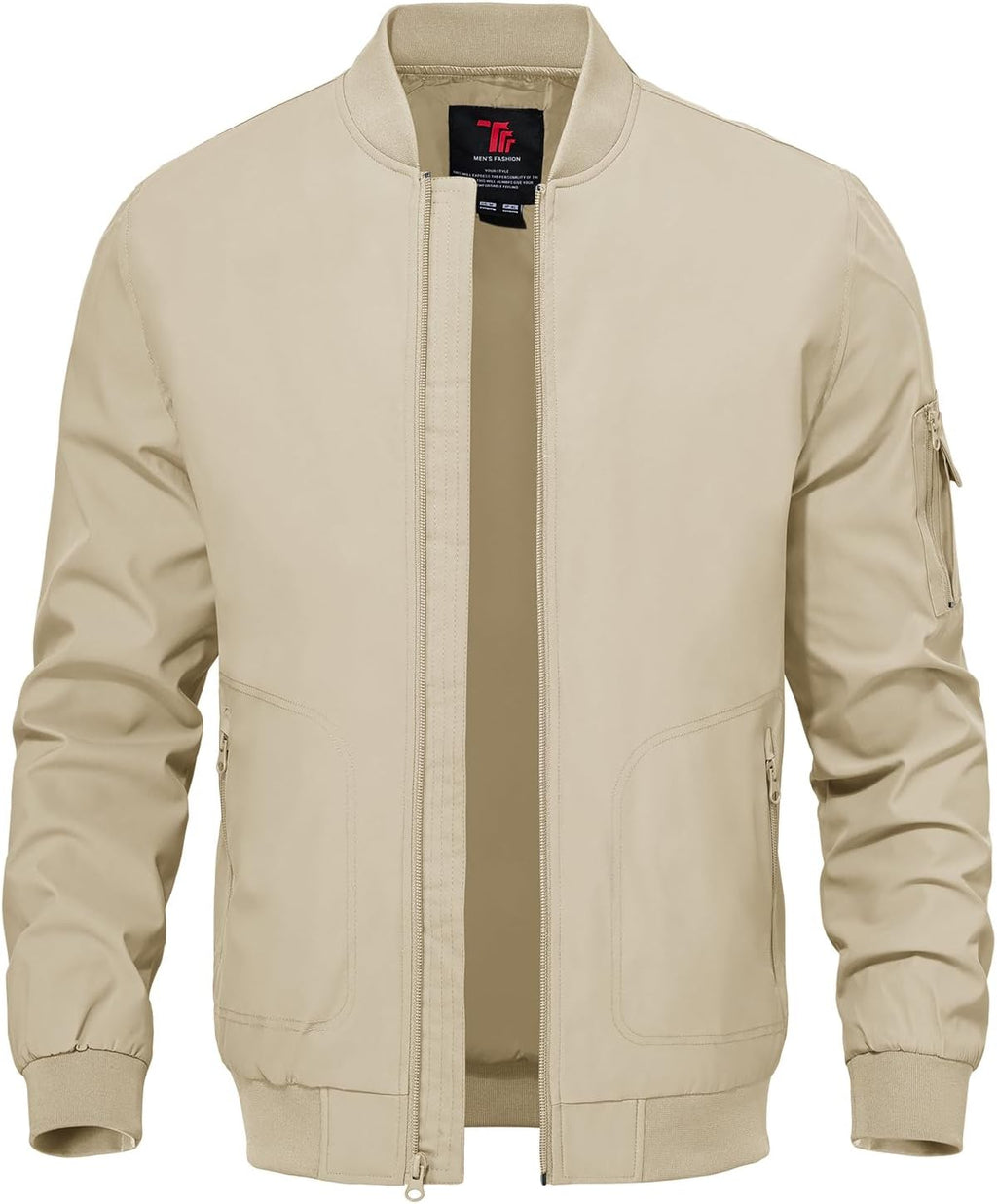 TBMPOY Men's Lightweight Jackets Casual Dress Golf Bomber Windbreaker Fall