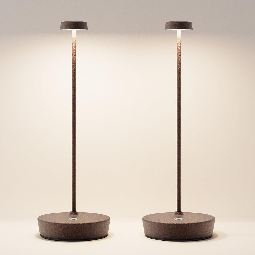 2 Pack Rechargeable Cordless Table Lamp, 6000mAh Battery Table Light