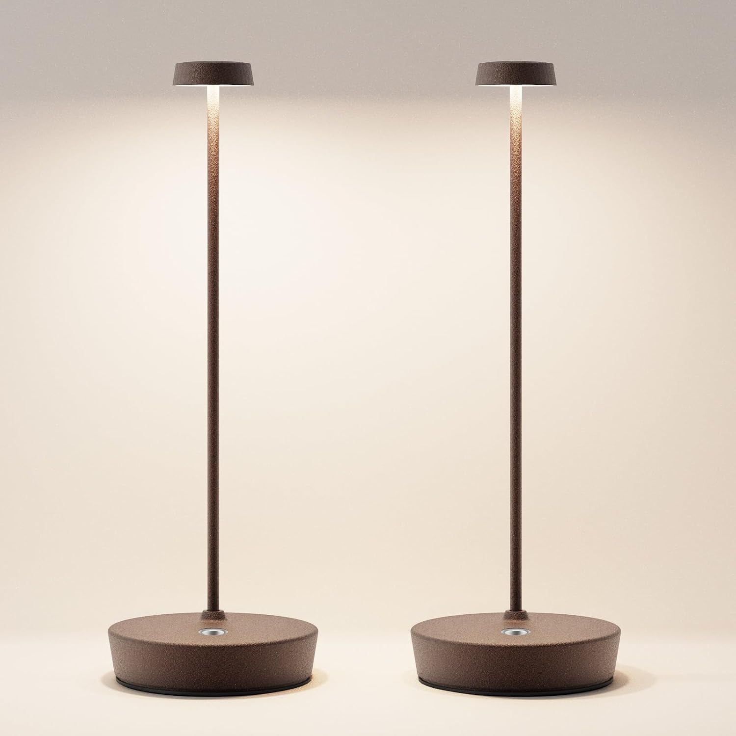 2 Pack Rechargeable Cordless Table Lamp, 6000mAh Battery Table Light