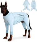 Dog Sun Protection Cooling Suit UPF 50+, Quick-Dry Breathable Jumpsuit for Large & Medium Dogs, Outdoor Dirt-Resistant Shedding Control Pet Apparel (Ice Blue, 7X-Large)
