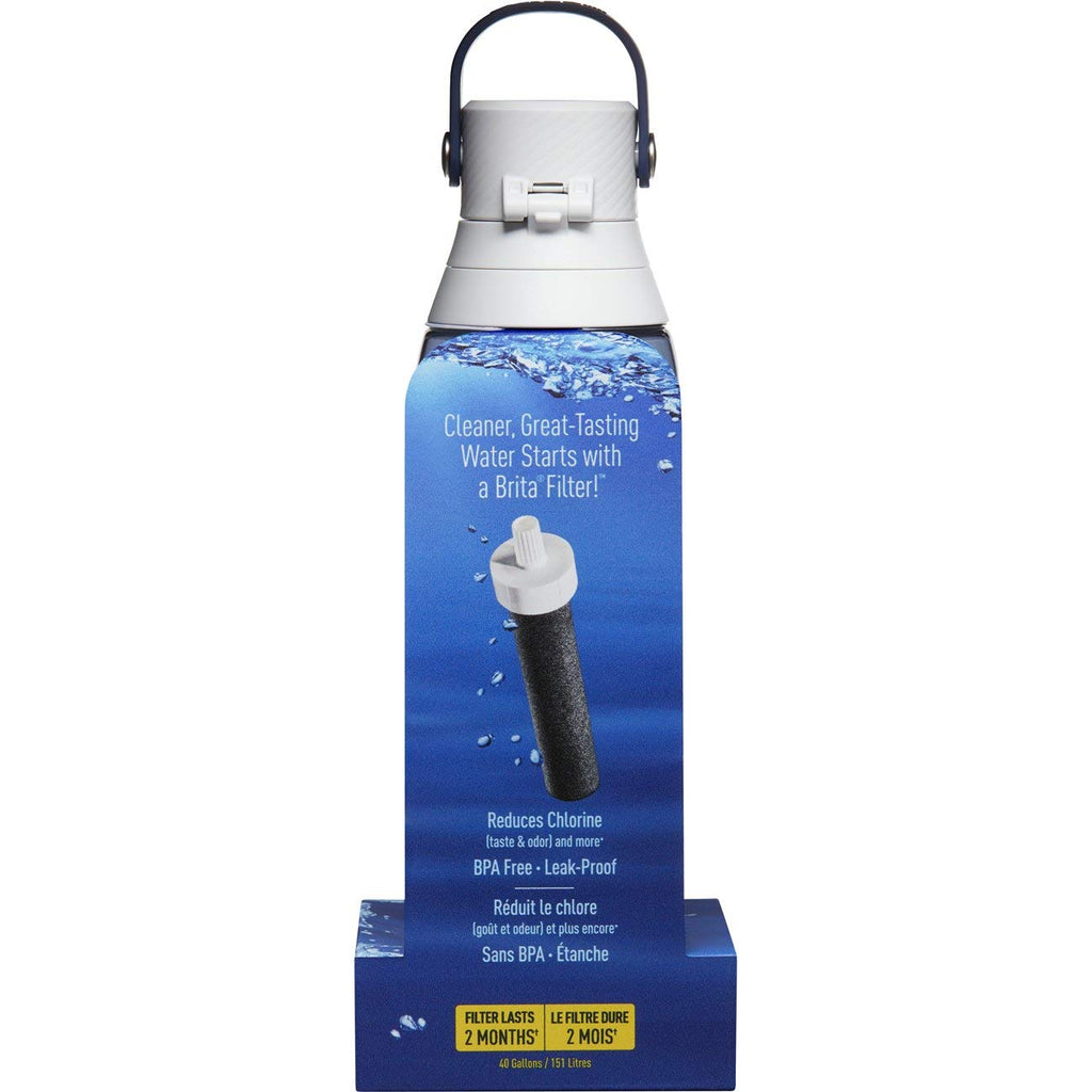 Brita 26 Ounce Premium Filtering Water Bottle with Filter - BPA Free - Night Sky