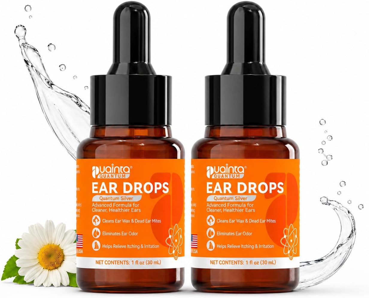 PUAINTA Dog Ear Cleaner Drops for Infection Treatment
