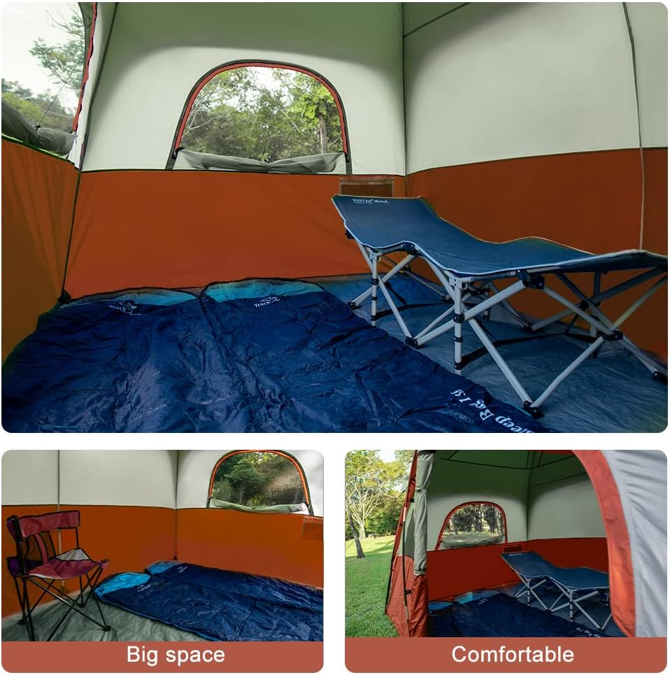 CAMPROS CP Upgraded 6/8 Person Camping Tents, Waterproof Family Tent