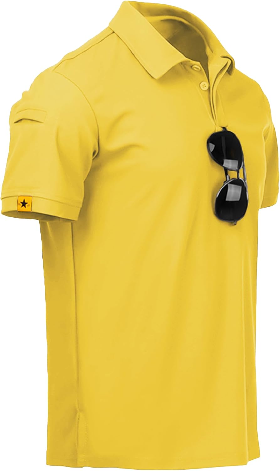 ZITY Mens Polo Shirt Short Sleeve Moisture Wicking Athletic Golf Polos