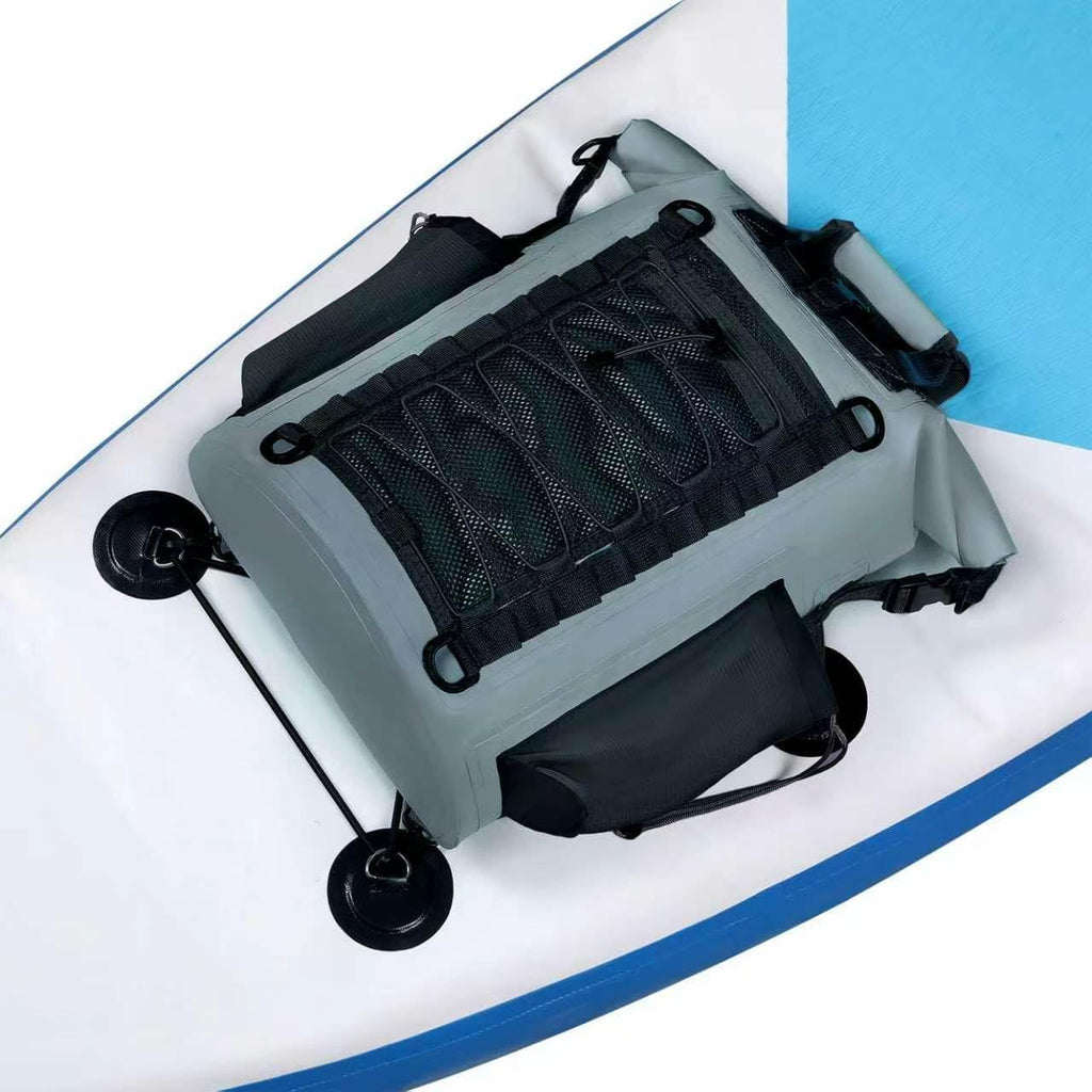 MORXPLOR Low Profile 25L Waterproof Deck Bag for Paddle Boards & Kayaks - Paddleboard Storage Roll Top Dry Bag for SUP, Surfboard, and Boating Accessories