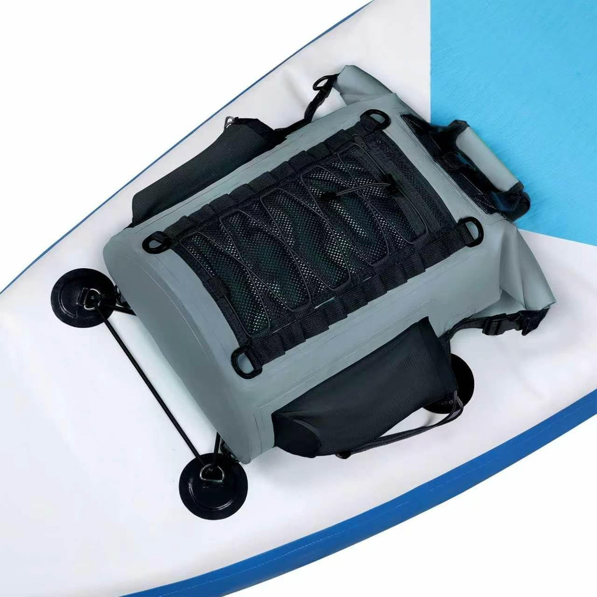 MORXPLOR Low Profile 25L Waterproof Deck Bag for Paddle Boards & Kayaks - Paddleboard Storage Roll Top Dry Bag for SUP, Surfboard, and Boating Accessories