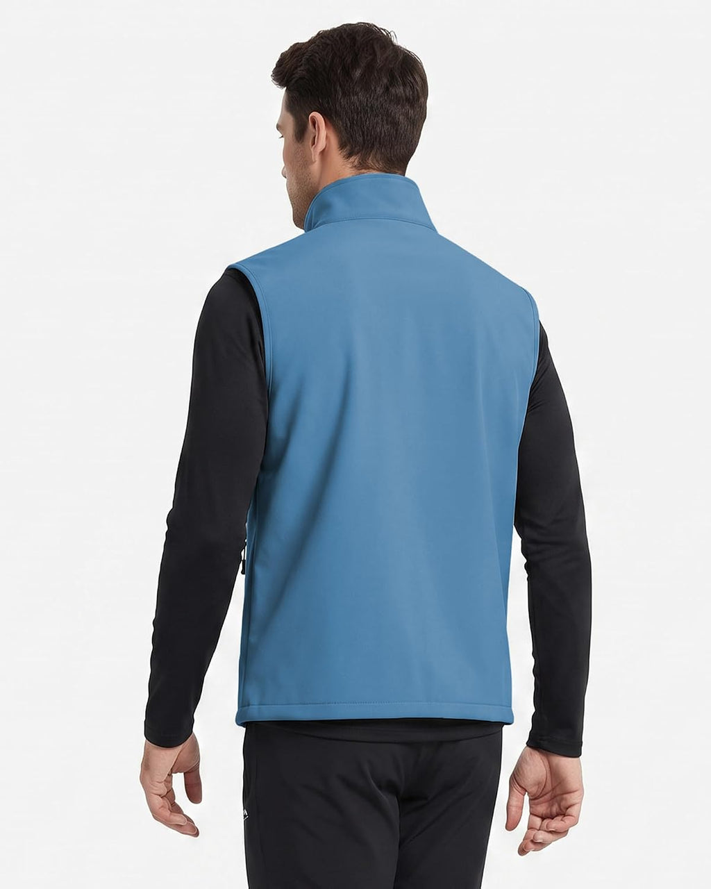 WULFUL Men's Golf Vest Windproof Lightweight Outerwear Sleeveless Jacket
