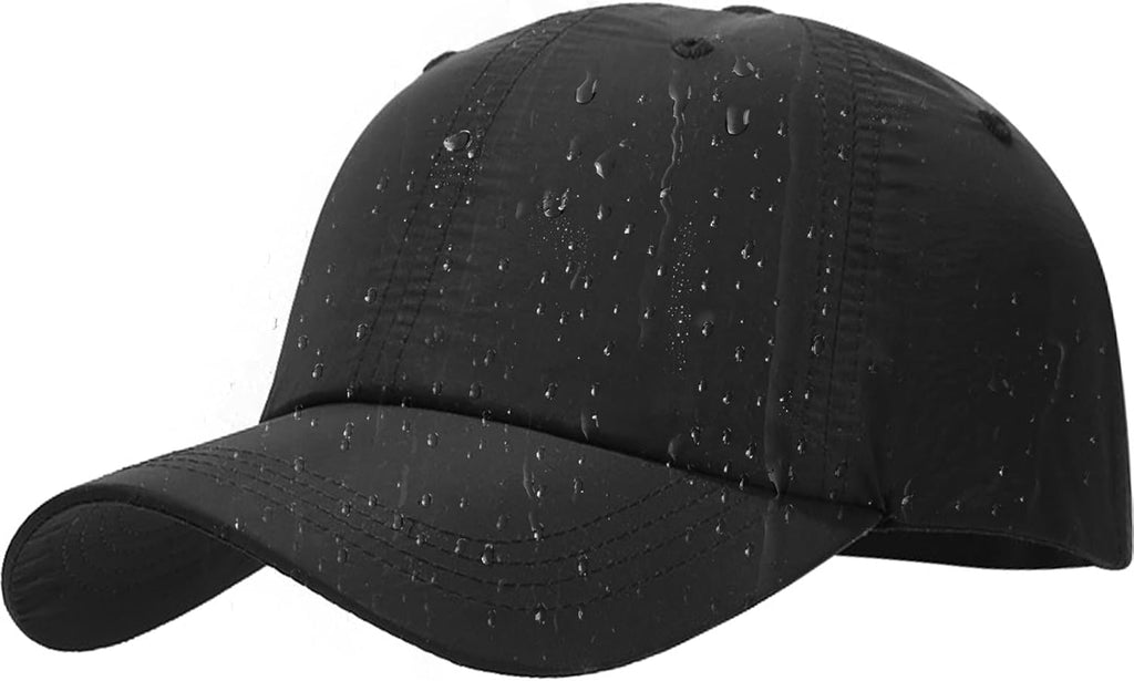 Waterproof Baseball Cap for Men Women Breathable UPF50+ Sport Outdoor Caps Quick Dry Adjustable Rain Hat