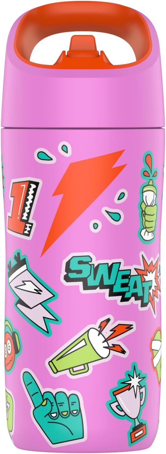 Gatorade Kids' Rookie Metal Water Bottle, 12oz, Stainless Steel Bottle, Double-Wall Insulation, Vacuum Insulated, Thermo Mug