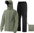 iCreek Rain Suit Waterproof Breathable Lightweight 2-Piece Rain Gear Unisex