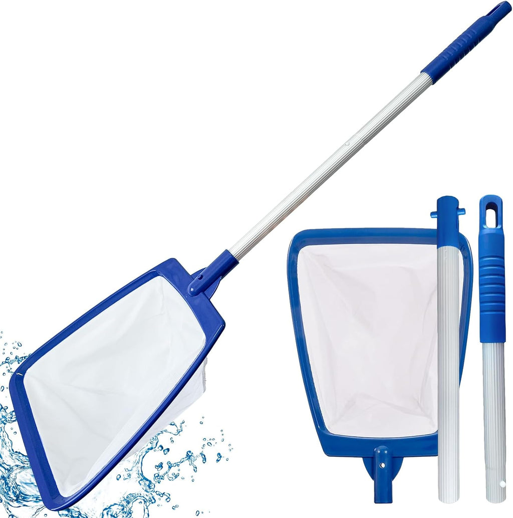 POOLAZA Pool Skimmer Net, Deep Net with Reinforced Frame & Easy Scoop Edge