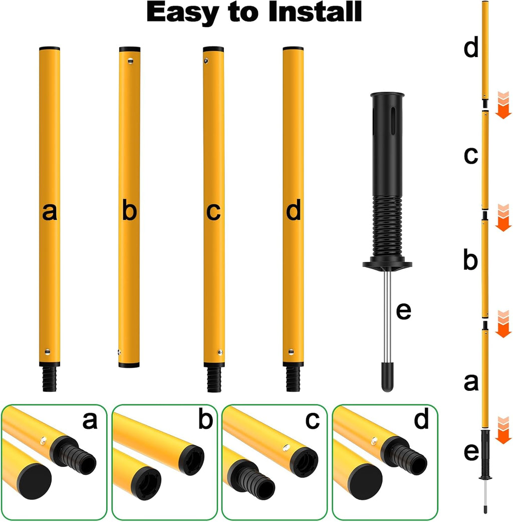 24Pcs Soccer Agility Training Equipment Set Ultimate Agility Poles Cones Ladder More for Quick Assembly and Easy Portability Suitable for All Skill Levels Enhance Speed Agility Training