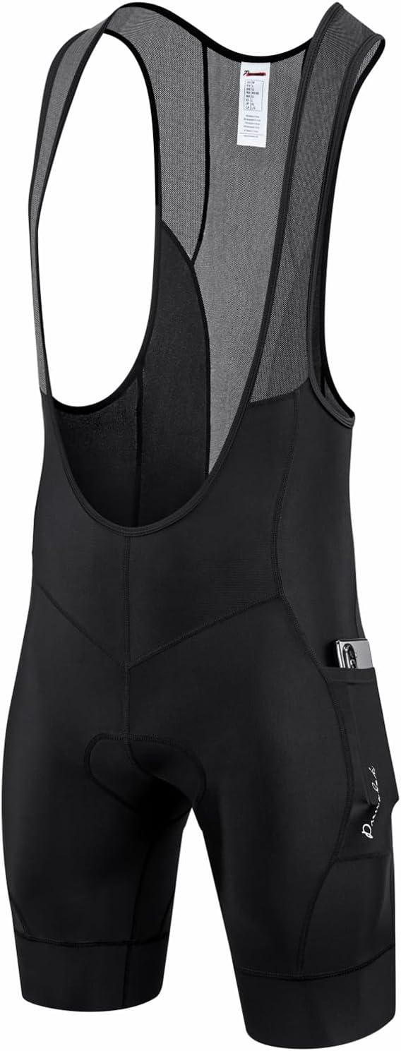 Przewalski Men’s 3D Padded Cycling Bib Shorts Bicycle Biking Bib Tights