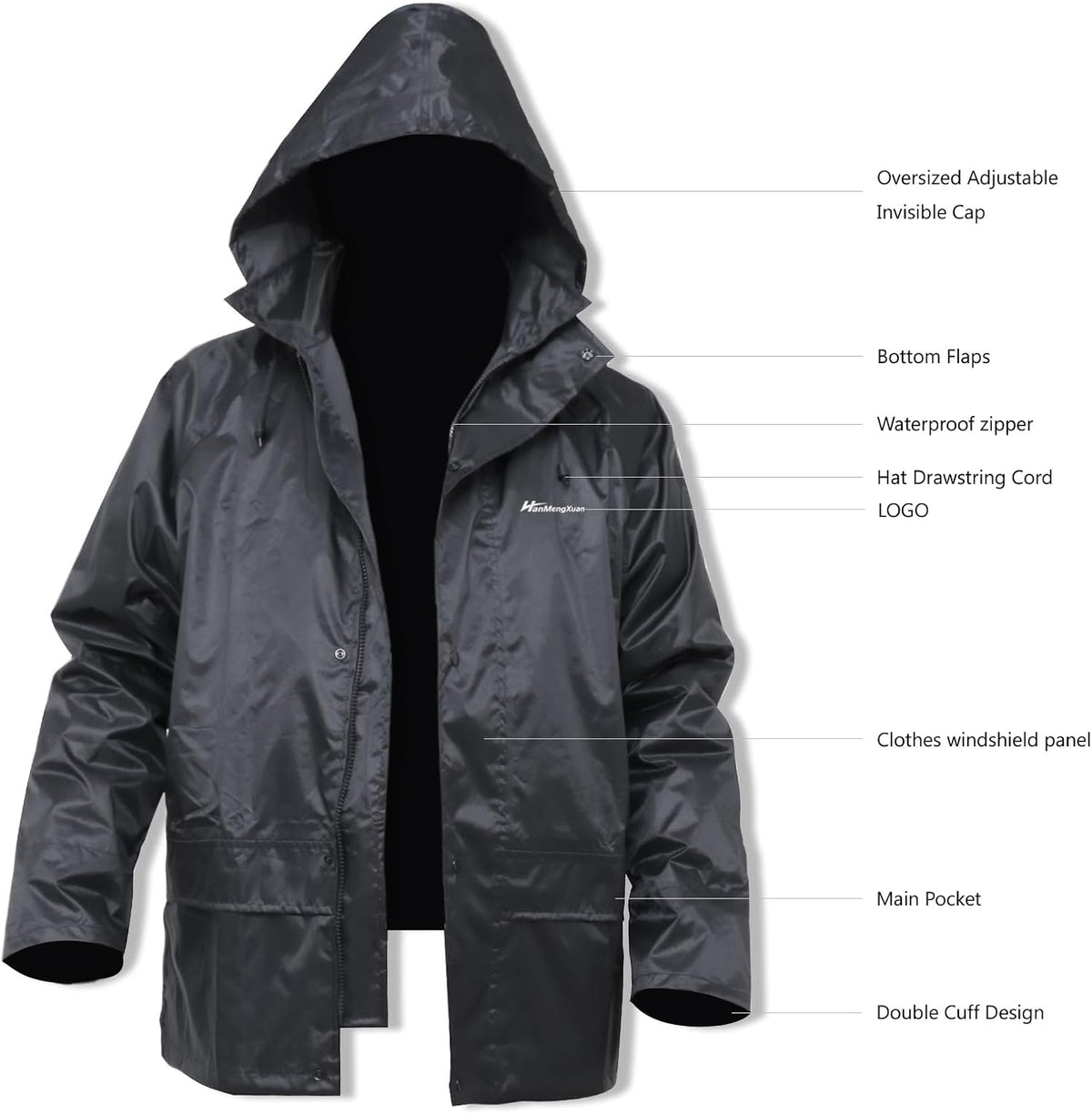 Rain Suits for Men Women Waterproof Work Lightweight Rainwear Rain Coat Rain Gear