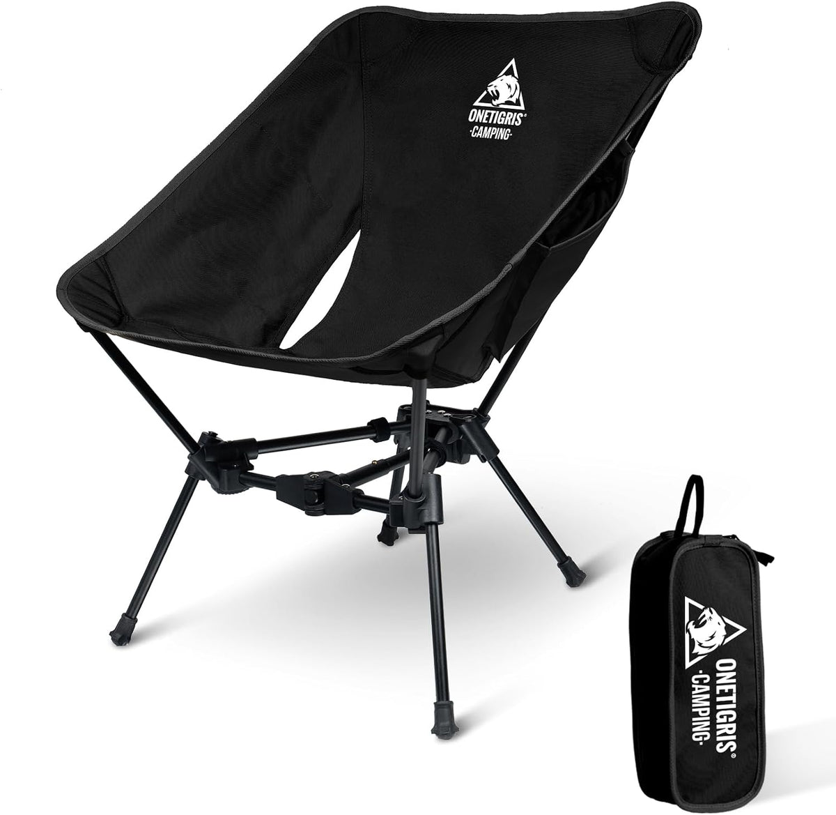 ONETIGRIS Tigerblade Camping Chair, Lightweight Folding Backpacking Hiking Chair, Compact Portable 330 lbs Capacity