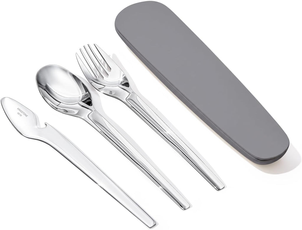 Travel Utensils with Magnetic Case