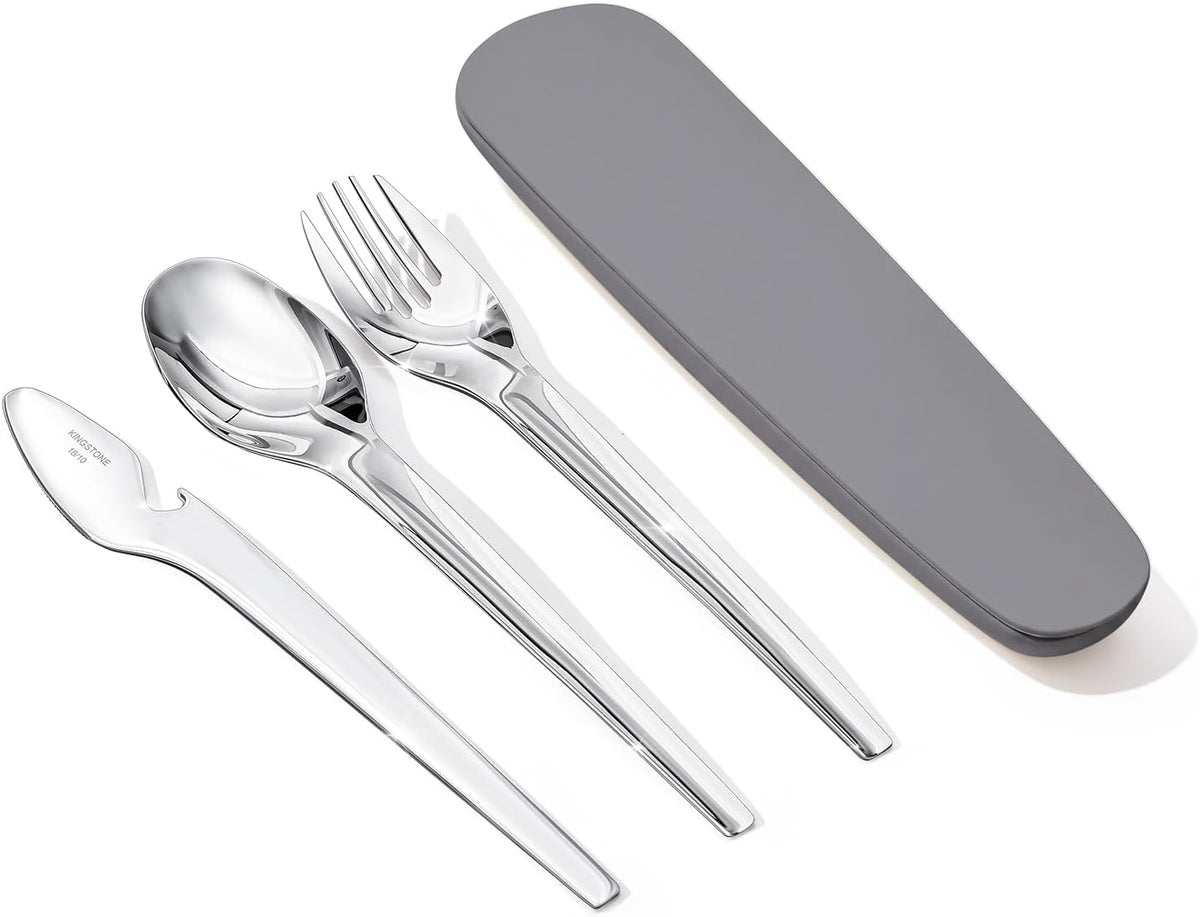 Travel Utensils with Magnetic Case